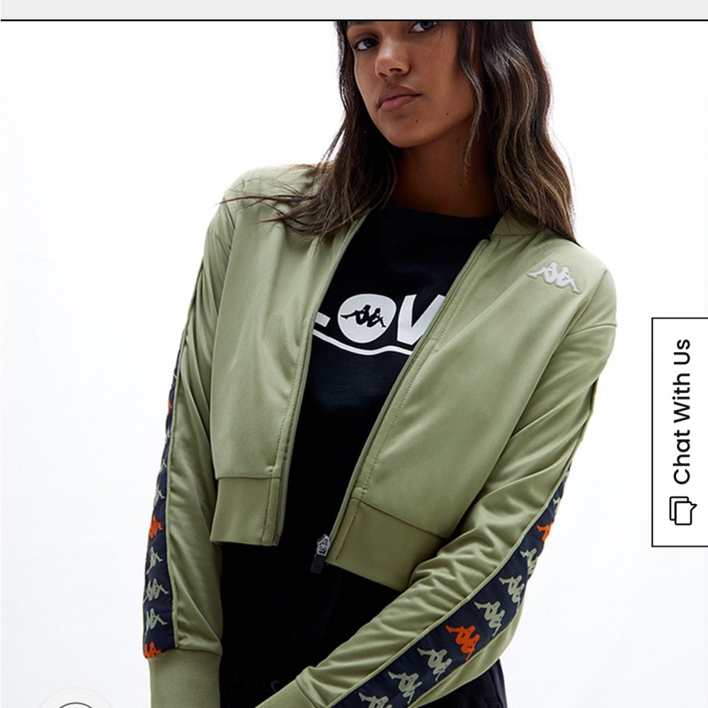 kappa green osbar track jacket